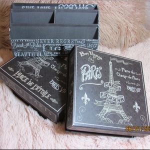 Desk Organizer Set | Paris Black & White Theme